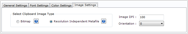 Image Settings Image Settings