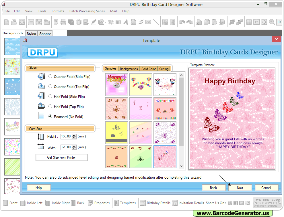 birthday cards maker software screenshots birth day card designer