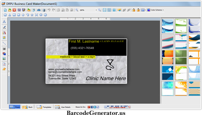 Business Card Maker Software Screenshot1