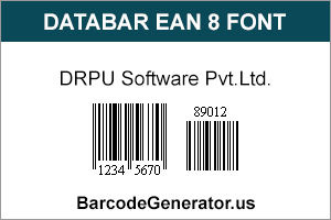 Databar EAN 8 Font