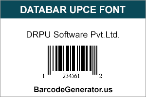 Databar UPCE Font