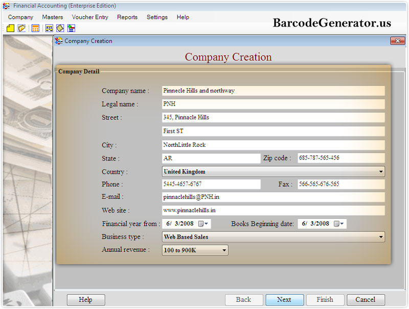 Financial Accounting Software with Barcode Support(Enterprise Edition)
