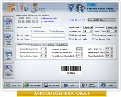 Barcode Generator for Healthcare Industry Screenshot1