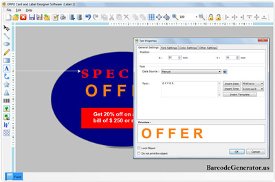 Card and Label Designing Software Screenshot1