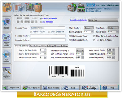 Barcode Generator for Inventory Control and Retail Business Screenshot1