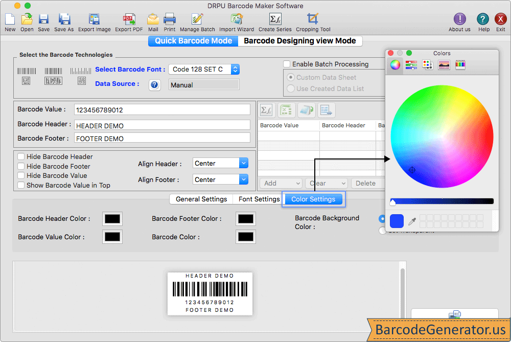 MAC Barcode Generator - Standard Edition