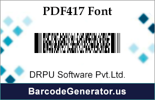 PDF 417 Font