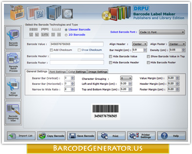Barcode Generator for Publishers and Library Screenshot1