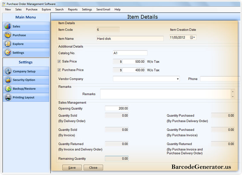 Purchase Order Management Software