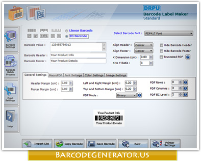 Barcode Generator - Standard Edition Screenshot1