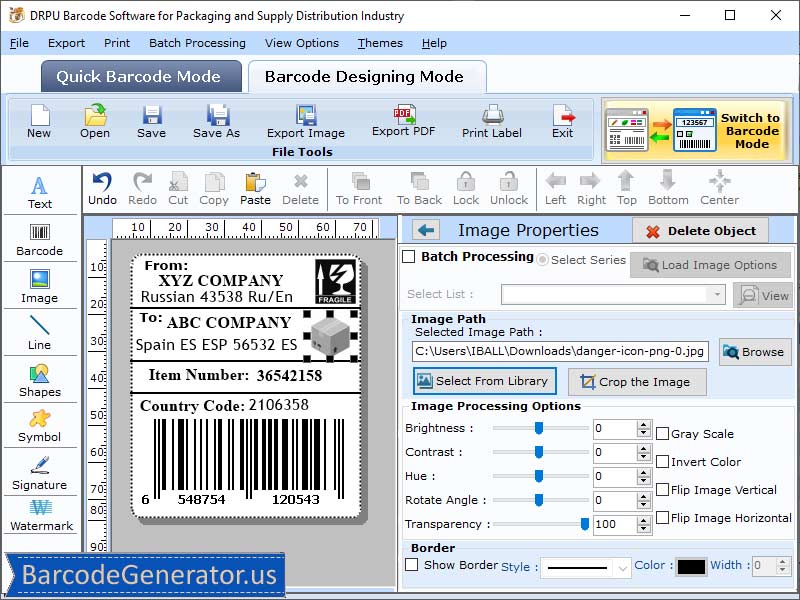 Barcode for Packaging Industry screenshot Barcode for Packaging Industry screenshot