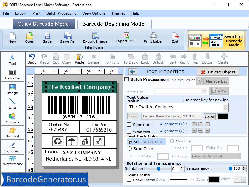 Professional Bulk Barcode Label Program, Barcode Maker Tool for Professionals, Professional Barcode Design Application, Excel Barcode Label Maker Application, Advanced Barcode Labeling Generator, Professional Barcode Creating Program