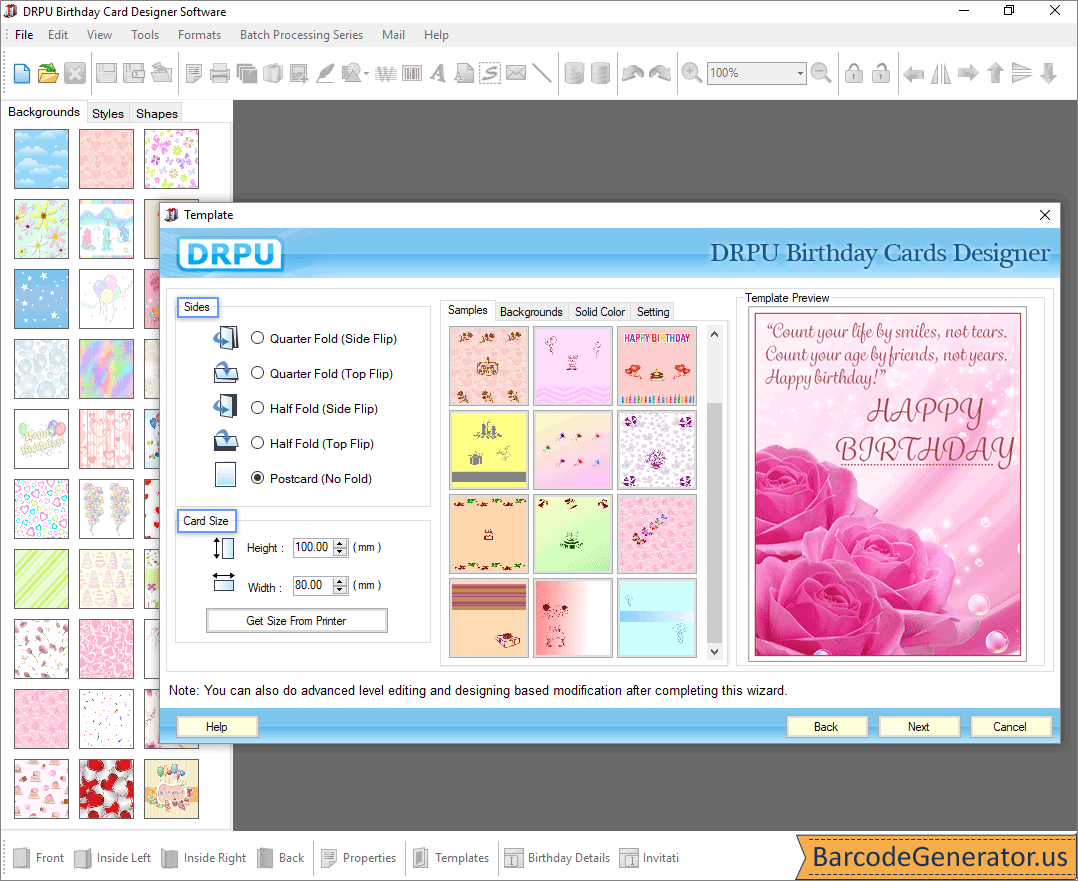 Birthday Cards Maker Software