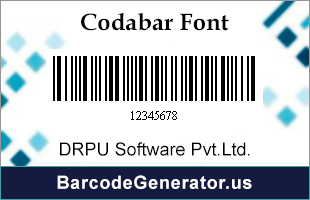 Codabar Fonts