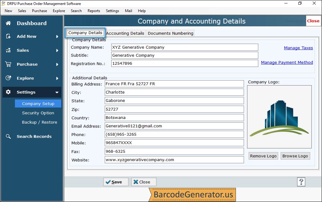 Company and Accounting Details Company and Accounting Details
