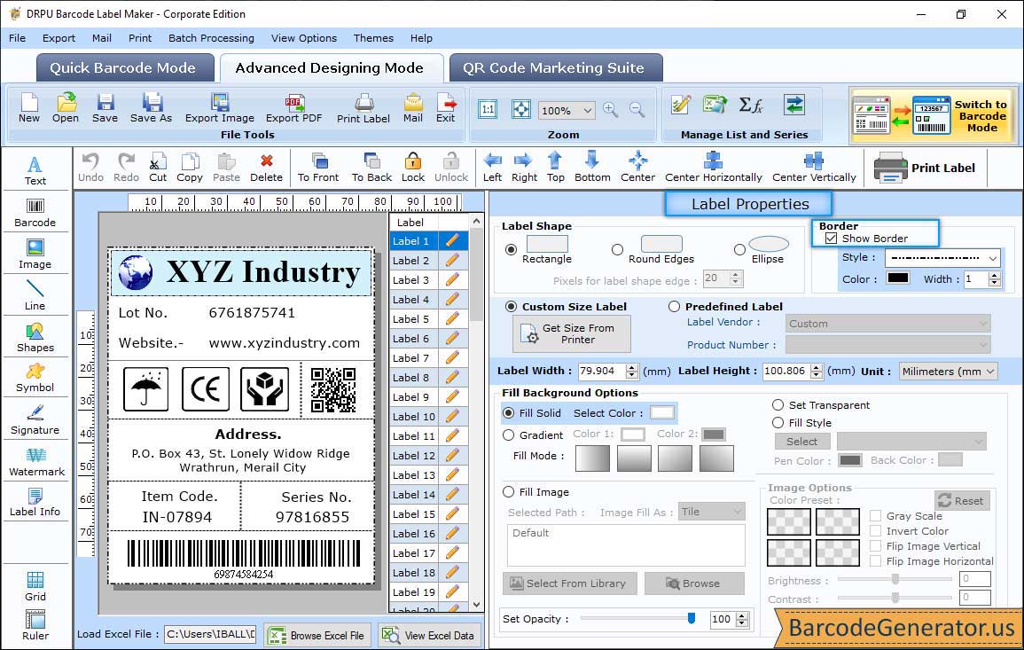 Barcode Generator - Corporate Edition