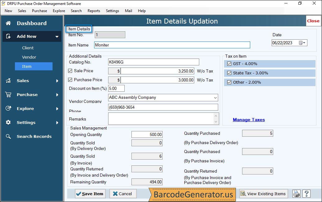 Purchase Order Management Software