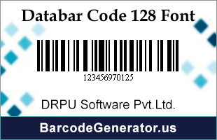 Databar Code 128 Font