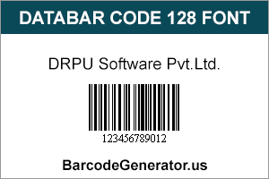 Databar Code 128 Font