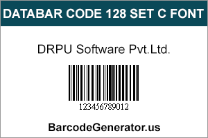 Databar Code 128 Set C Font