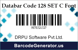 Databar Code 128 Set C Font