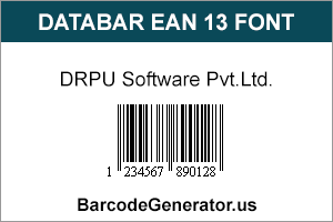 Databar EAN 13 Font