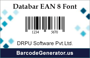 Databar EAN 8 Font