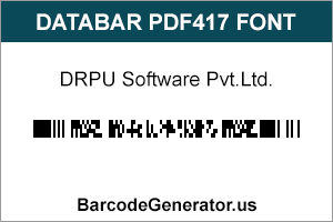 Databar PDF417 Font