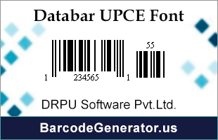 Databar UPCE Font