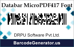 Databar Micro PDF 417 Font