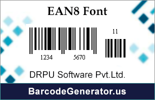 EAN 8 Fonts