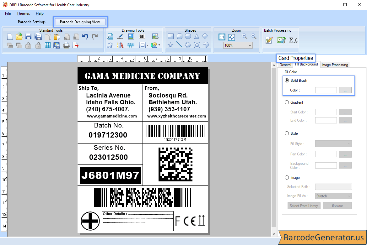 Barcode Generator for Healthcare Industry