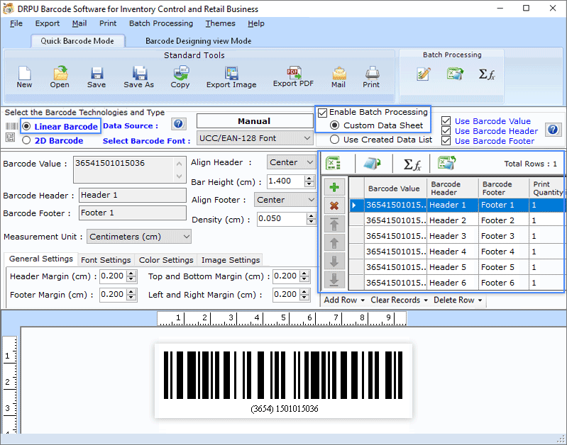 Barcode Generator for Inventory Control generate stock sticker price tags