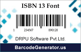 ISBN 13 Fonts