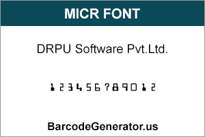 MICR Font