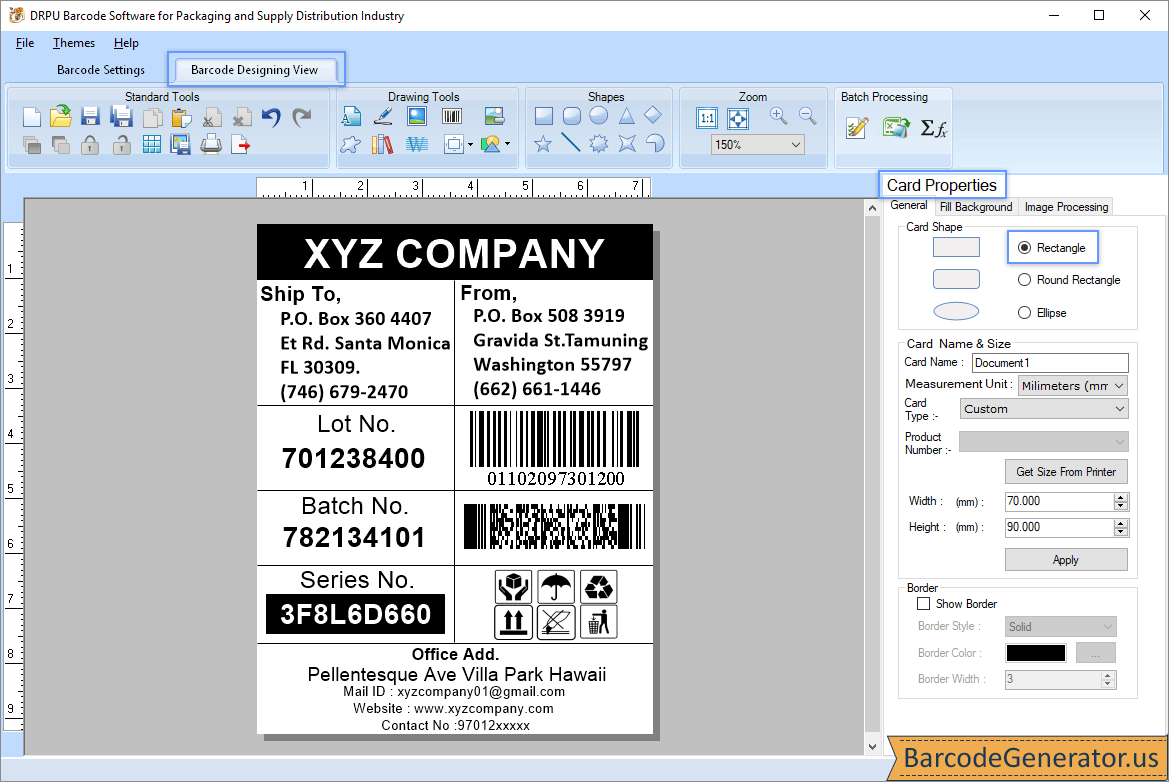 Barcode Generator for Distribution Industry