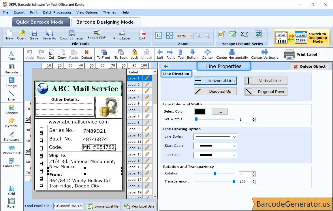  Barcode Generator for Post Office