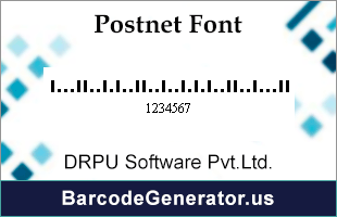 Postnet Fonts