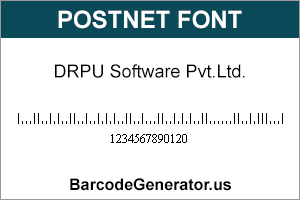 Postnet Fonts