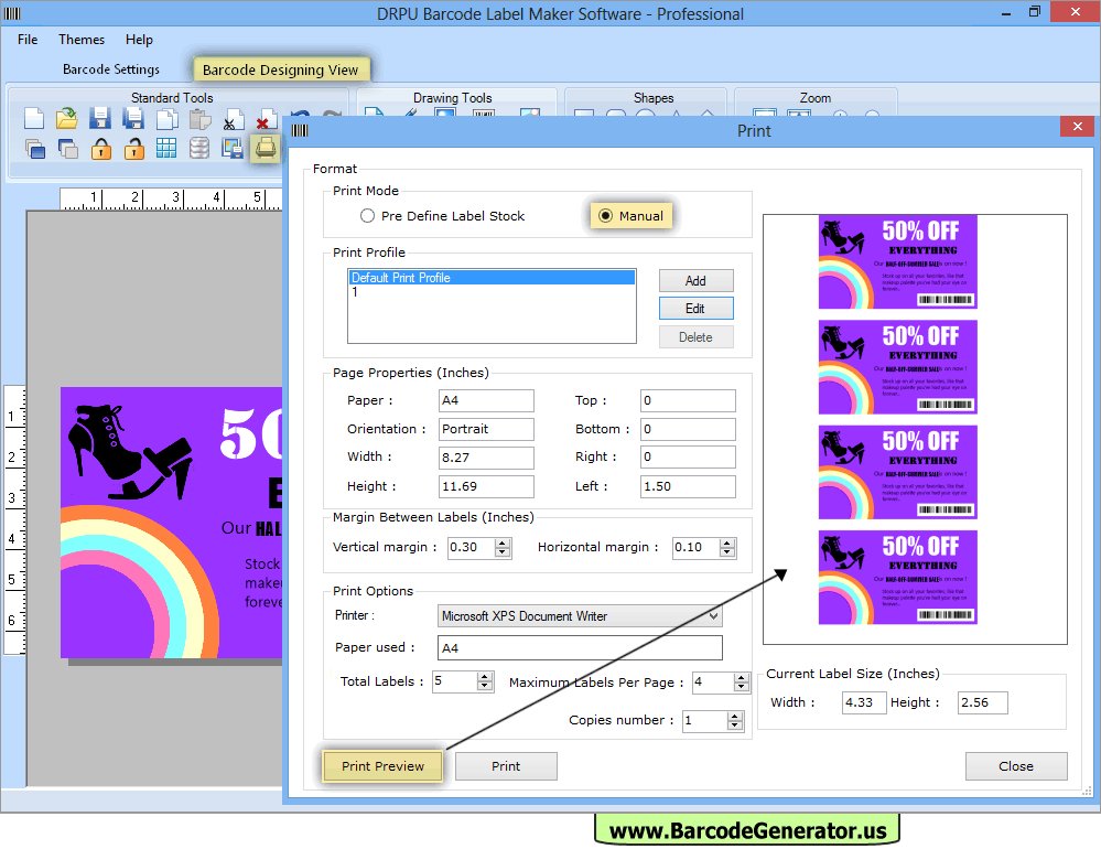 Barcode Generator Software - Professional Edition screenshots 2D ...