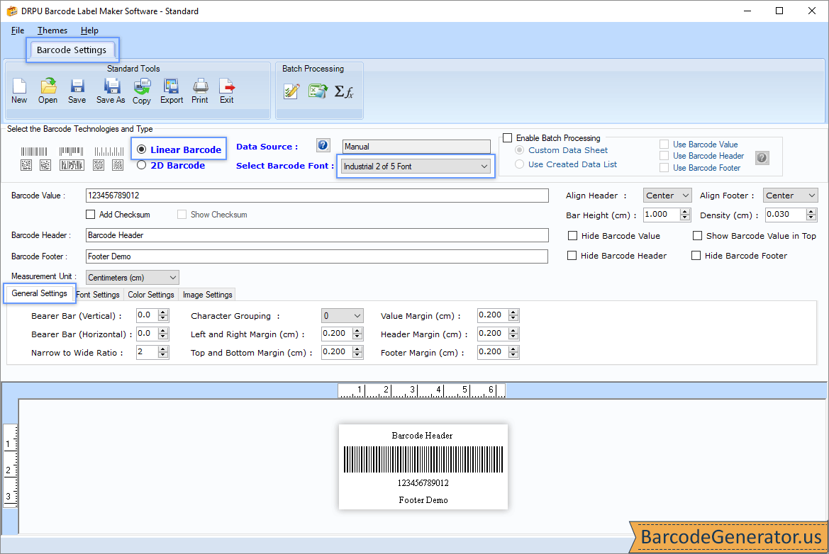 Barcode Generator - Standard Edition