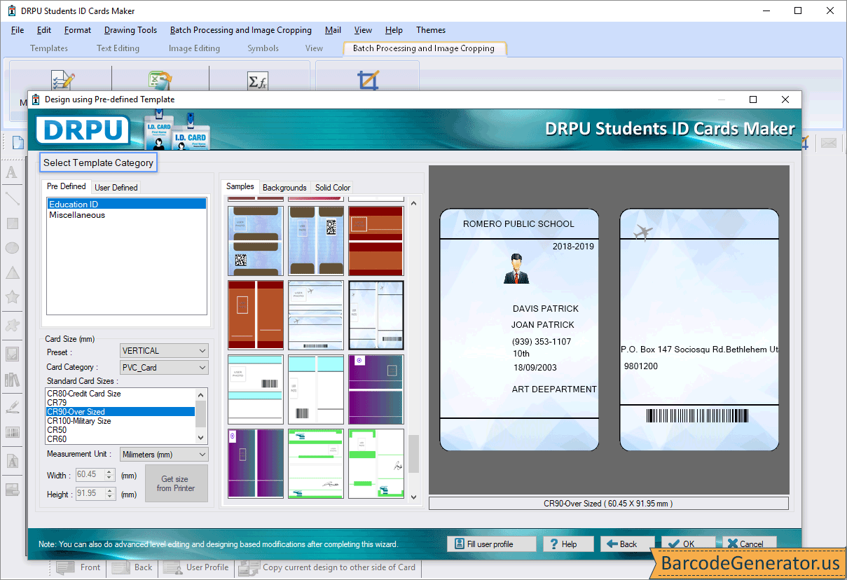 Id Card Label Creator Pling Com