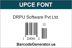 UPCE Fonts