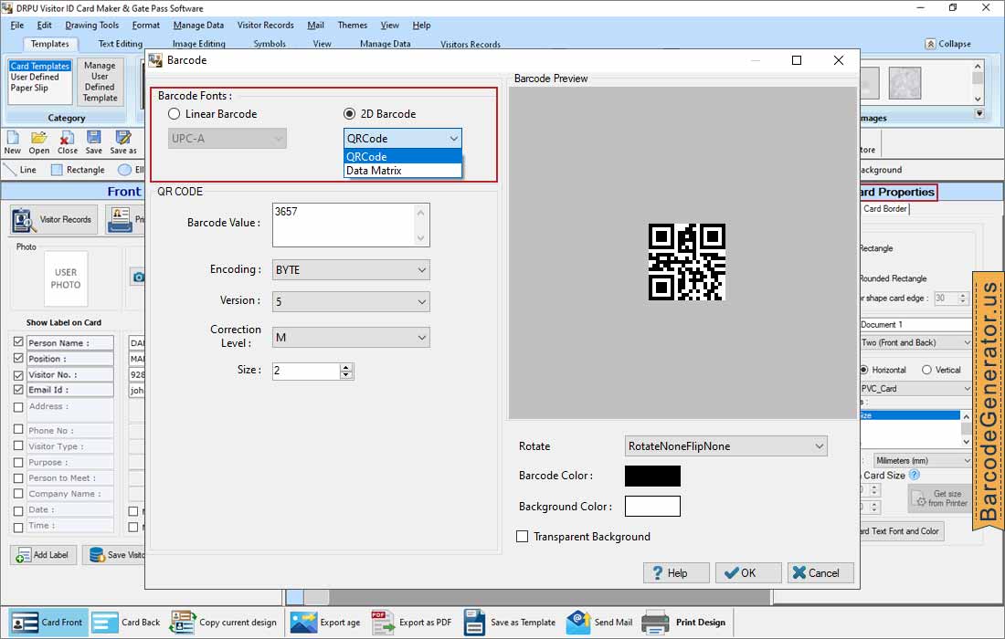 Visitors ID Gate Pass Maker