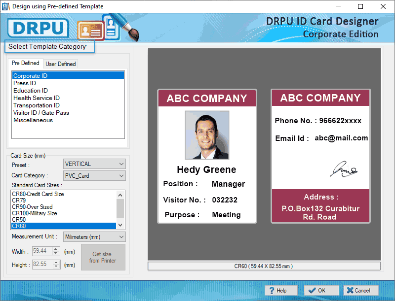 ID Card Maker Corporate Edition, Corporate ID Card Designer Software, Corporate ID card generator software, Corporate ID card creator software, ID Card Maker Tool for Corporate Edition, Corporate ID card maker program, Corporate ID card creator tool,