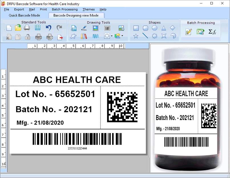 Healthcare Industry Barcode Maker Tool Windows 11 download