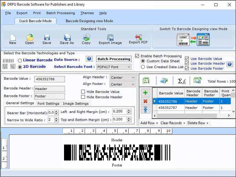 Screenshot of Windows Library Labels Maker Software 9.2.3.2