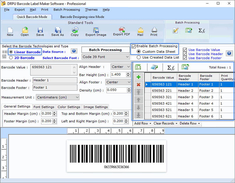 Barcode Generator - Professional Edition screenshot