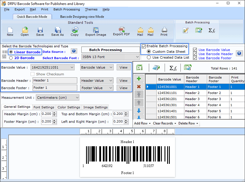 Barcode Generator for Publishers screenshot